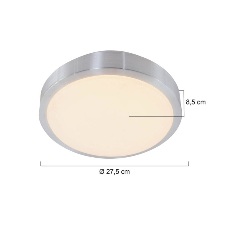 Plafondlamp Galaxy 7830ST Staal ook geschikt voor de badkamer - Afbeelding 5
