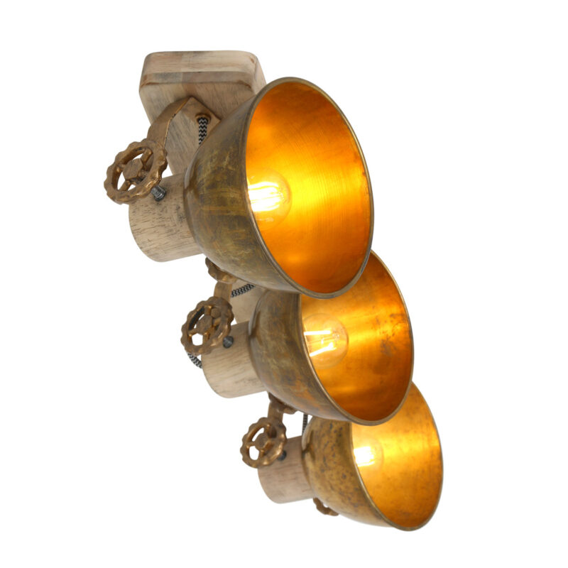 Plafondlamp Gearwood 2133BR Brons E27 - Afbeelding 2