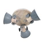Lampen van Lichy met industrieel design, houten en metalen details, ideaal voor moderne interieurverlichting.