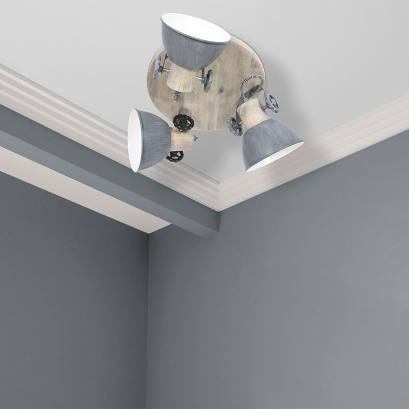 Plafondlamp Gearwood 3063GR Grijs E27 - Afbeelding 3