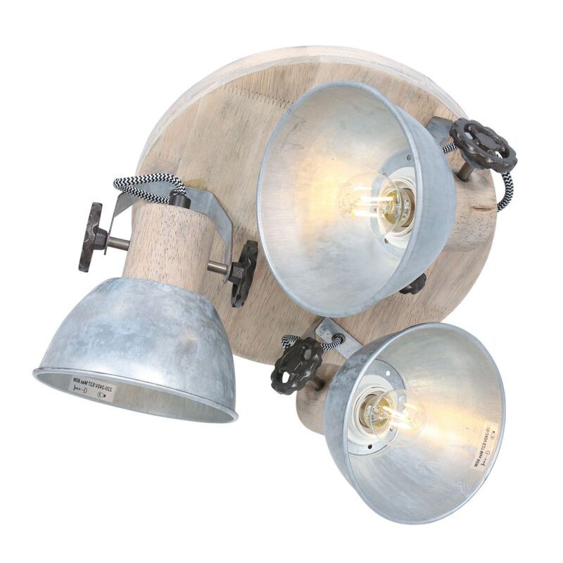 Plafondlamp Gearwood 3063NI Nikkel E27 fittingen - Afbeelding 13