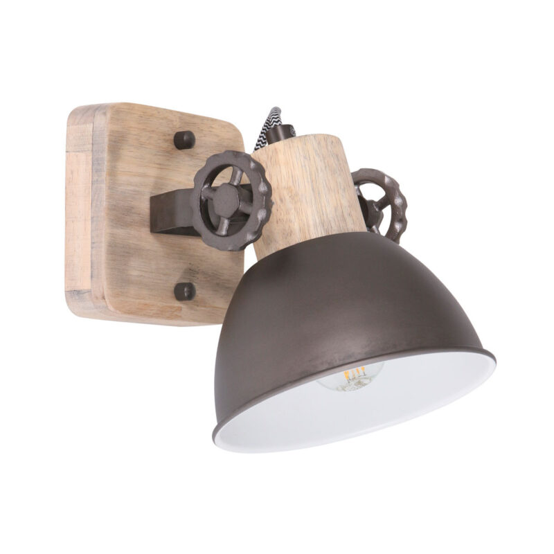Plafondlamp Gearwood 7968A Antraciet E27 - Afbeelding 2