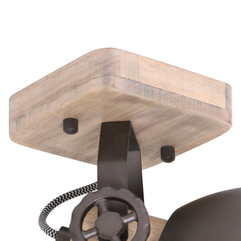Plafondlamp Gearwood 7968A Antraciet E27 - Afbeelding 5
