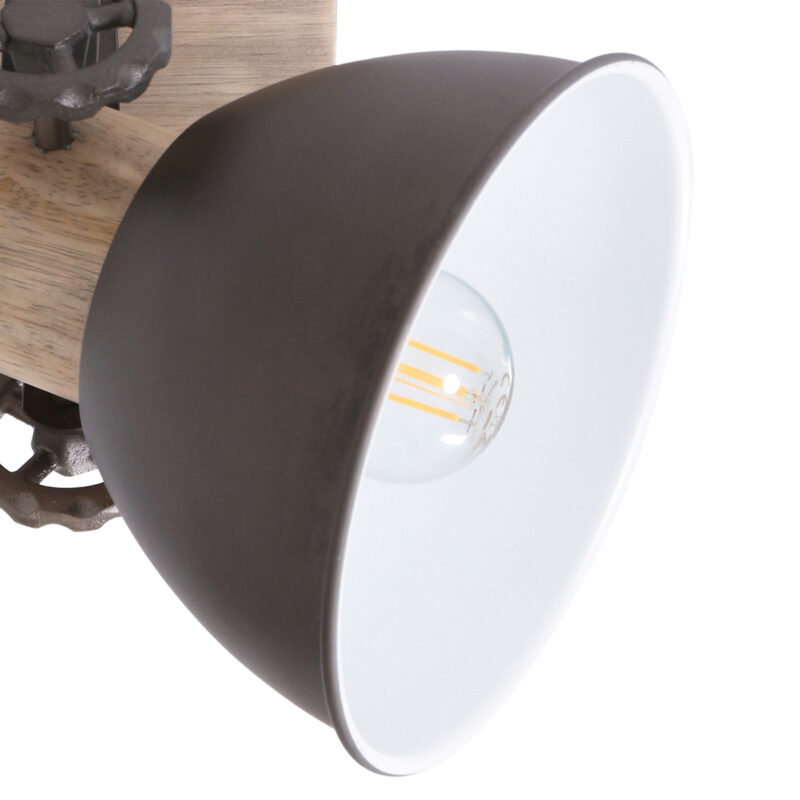 Plafondlamp Gearwood 7968A Antraciet E27 - Afbeelding 6