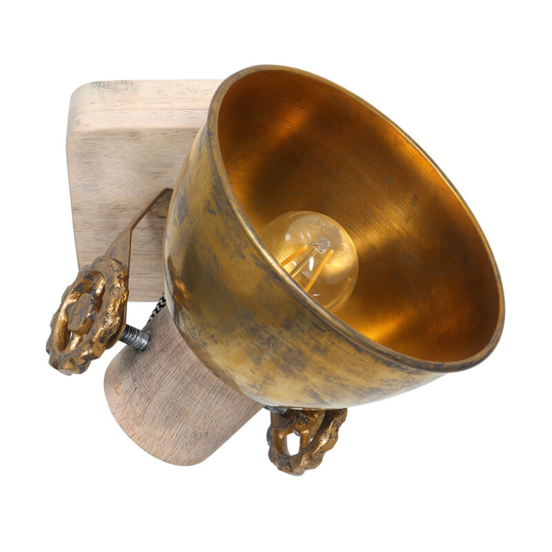 Plafondlamp Gearwood 7968BR Brons E27 fitting - Afbeelding 2