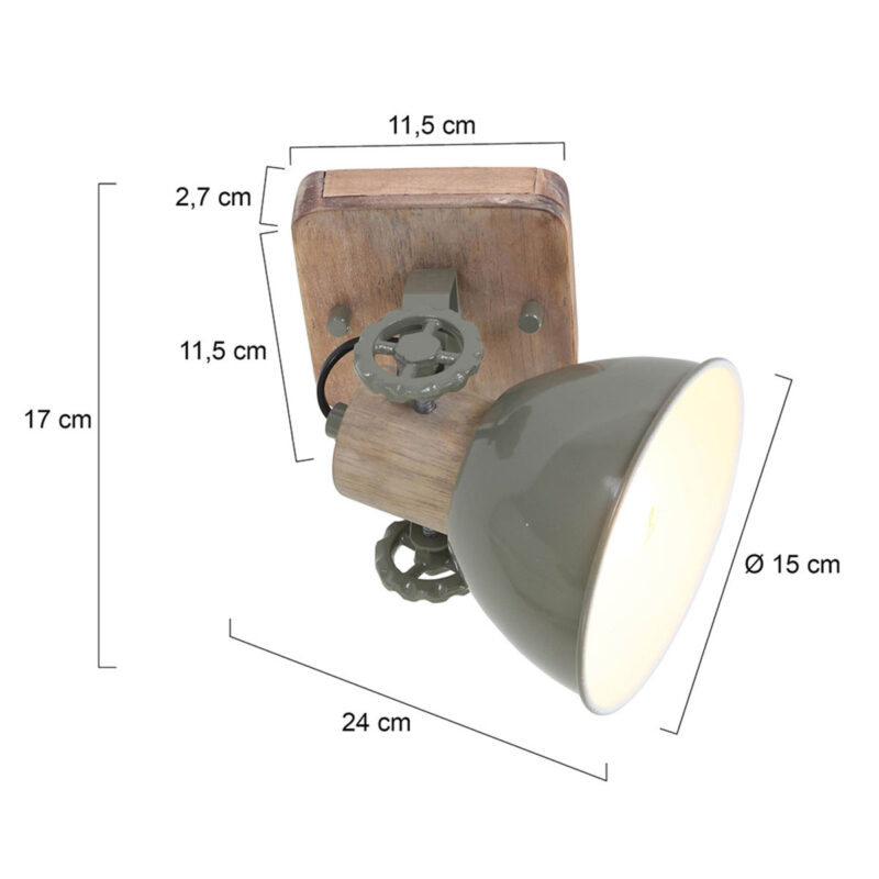 Plafondlamp Gearwood 7968G Groen E27 fitting - Afbeelding 7