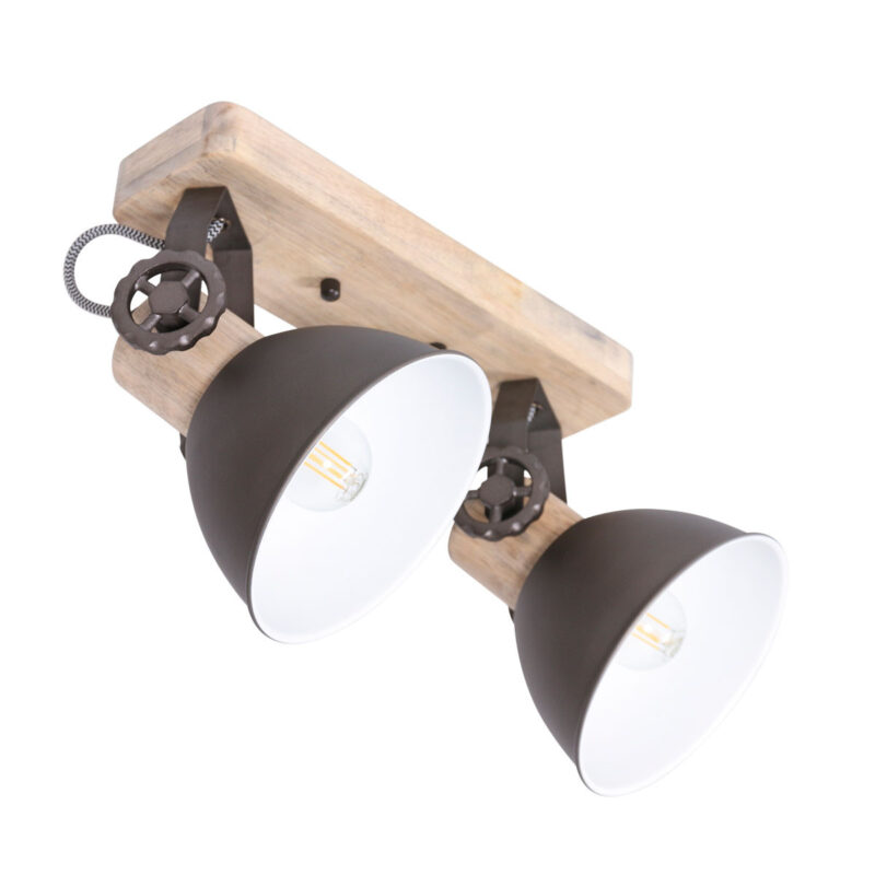 Plafondlamp Gearwood 7969A Antraciet E27 fitting - Afbeelding 2