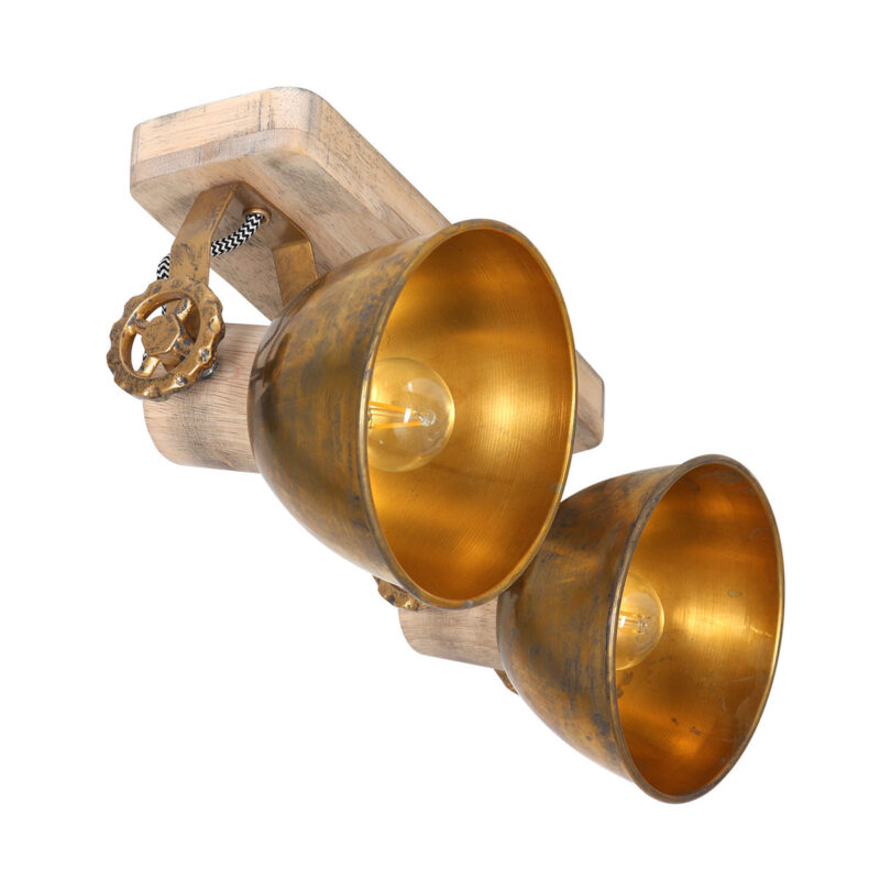 Plafondlamp Gearwood 7969BR Brons E27 fitting - Afbeelding 2