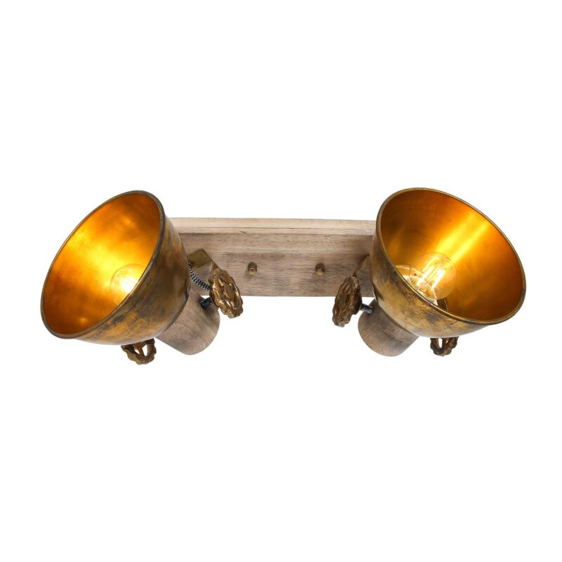 Plafondlamp Gearwood 7969BR Brons E27 fitting - Afbeelding 15