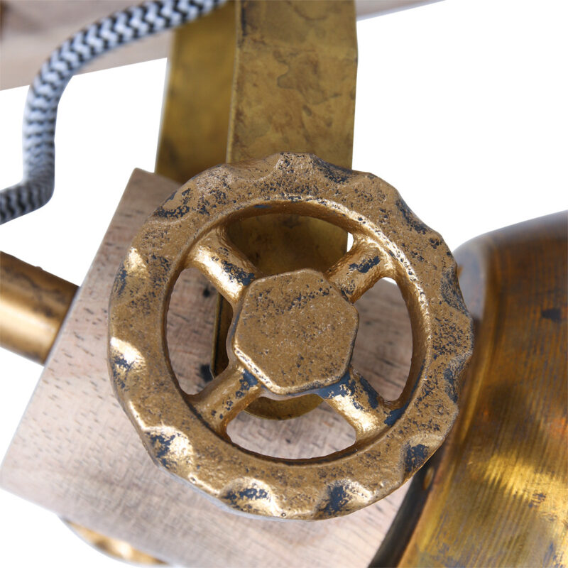 Plafondlamp Gearwood 7969BR Brons E27 fitting - Afbeelding 3