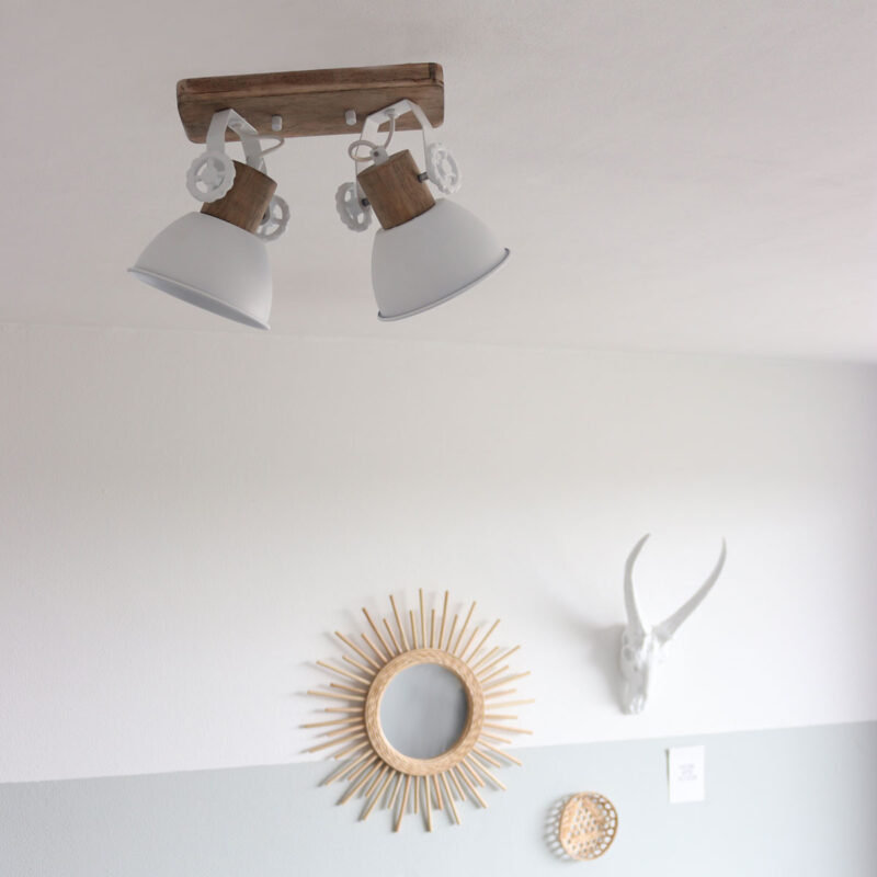 Plafondlamp Gearwood 7969W Wit E27 fittingen - Afbeelding 3