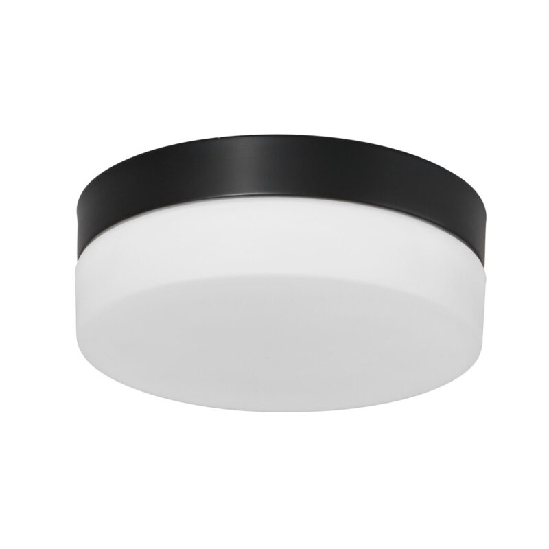 Plafondlamp Ikaro 1363ZW Zwart Ø24cm met 4 standen dimmer - Afbeelding 2