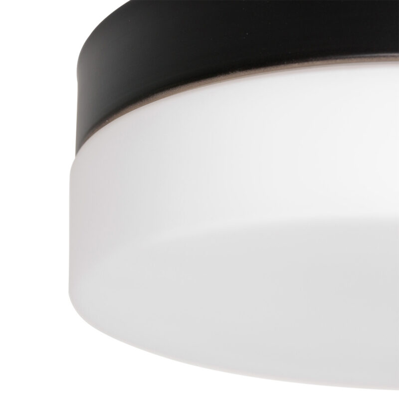 Plafondlamp Ikaro 1363ZW Zwart Ø24cm met 4 standen dimmer - Afbeelding 11