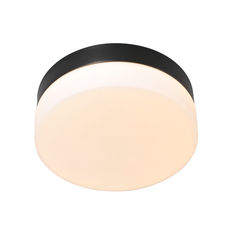 Plafondlamp Ikaro 1363ZW Zwart Ø24cm met 4 standen dimmer - Afbeelding 4