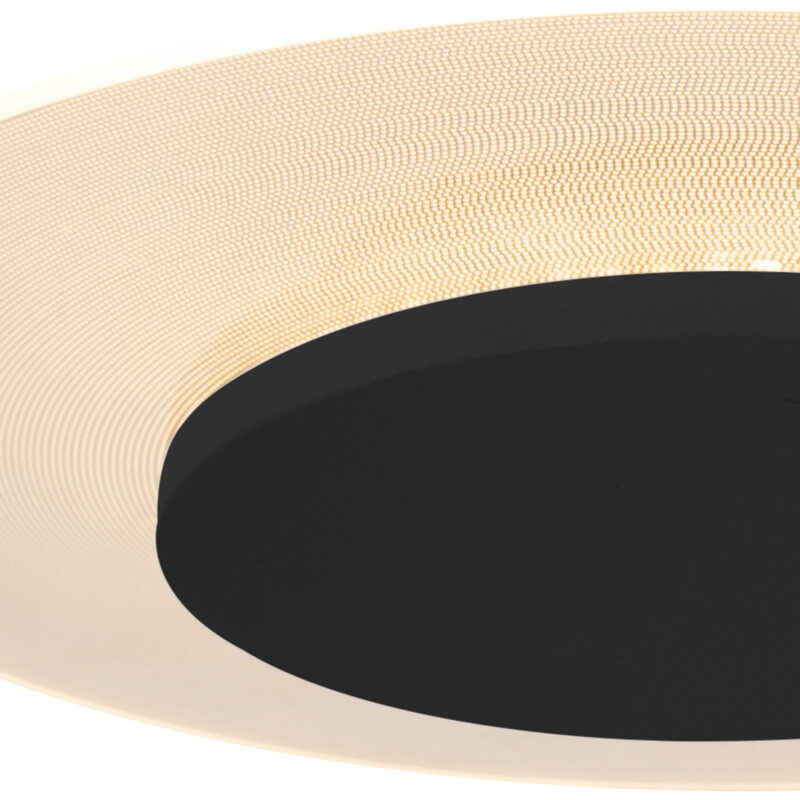 Plafondlamp Lido 7797ZW Zwart Ø28 cm 1100 Lumen - Afbeelding 4
