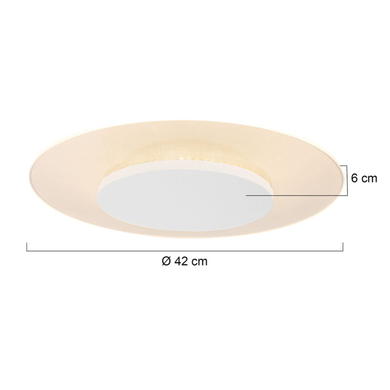 Plafondlamp Lido 7799W Wit Ø42 cm 2200 Lumen - Afbeelding 6
