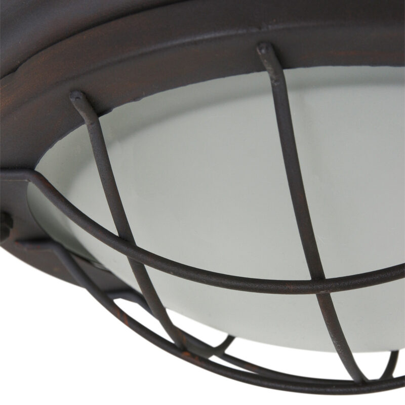 Plafondlamp Lisanne 1357B Bruin met E27 fitting - Afbeelding 3