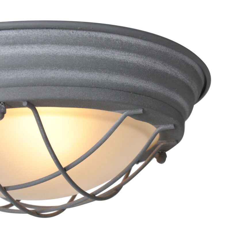 Plafondlamp Lisanne 1357GR Grijs met E27 fitting - Afbeelding 3