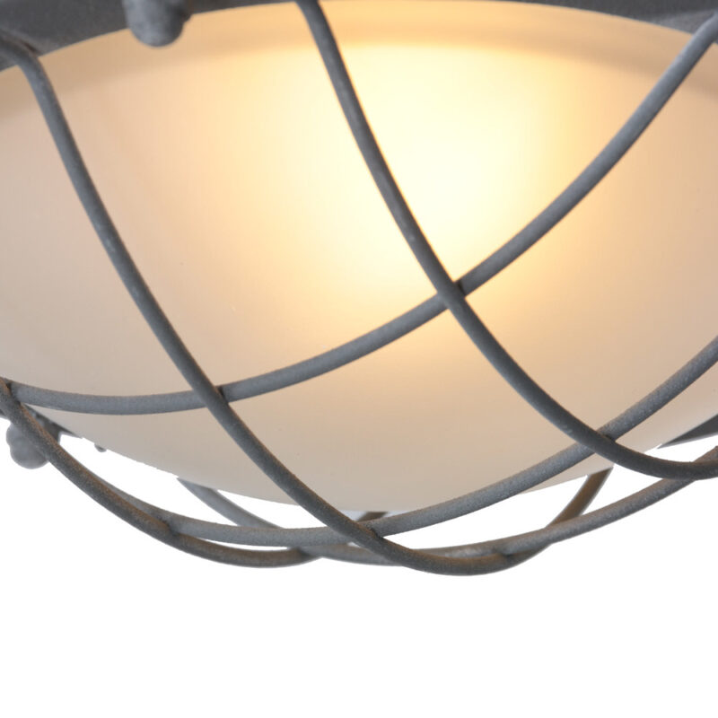 Plafondlamp Lisanne 1357GR Grijs met E27 fitting - Afbeelding 4