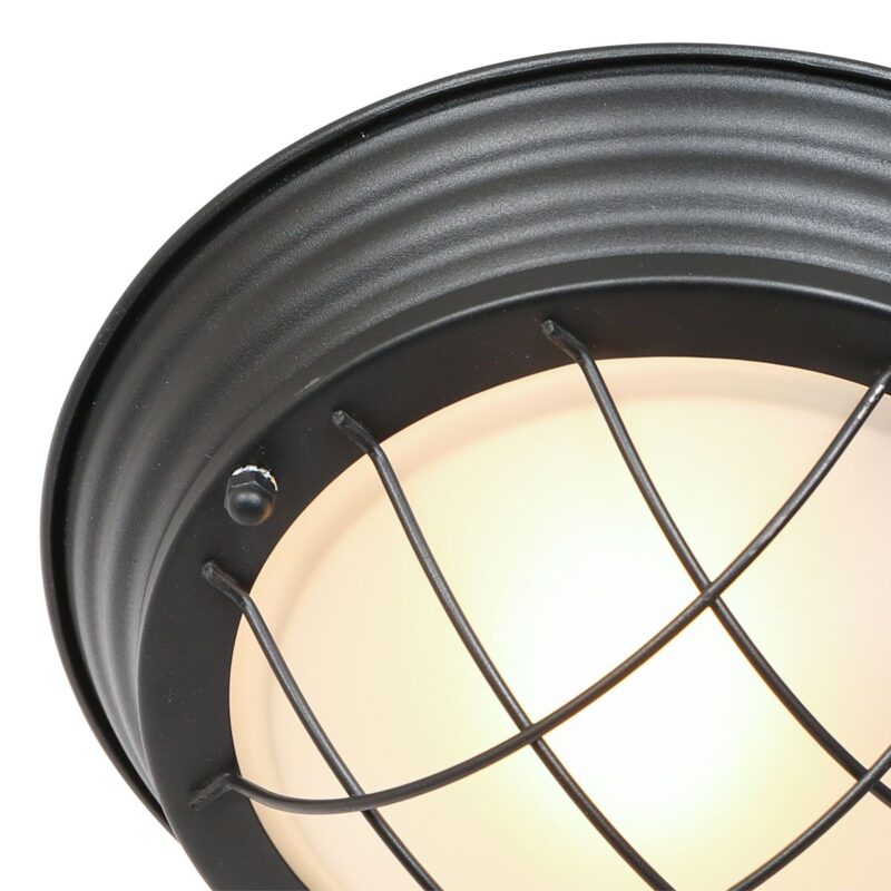 Plafondlamp Lisanne 1357ZW Zwart met E27 fitting - Afbeelding 4