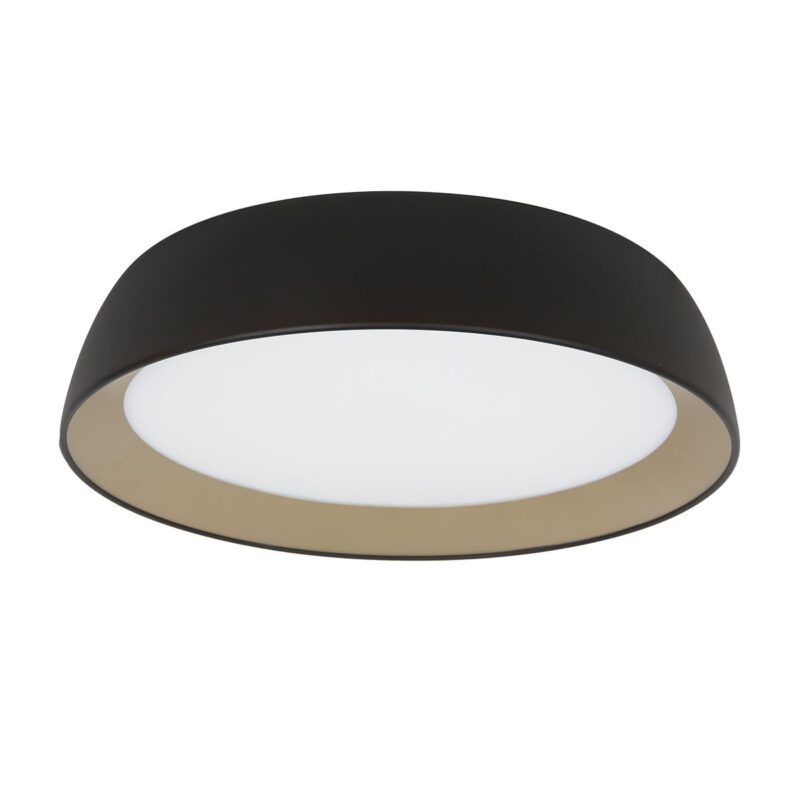 Plafondlamp Mykty 3688ZW zwart met goud Ø45 cm 3200 Lumen - Afbeelding 2
