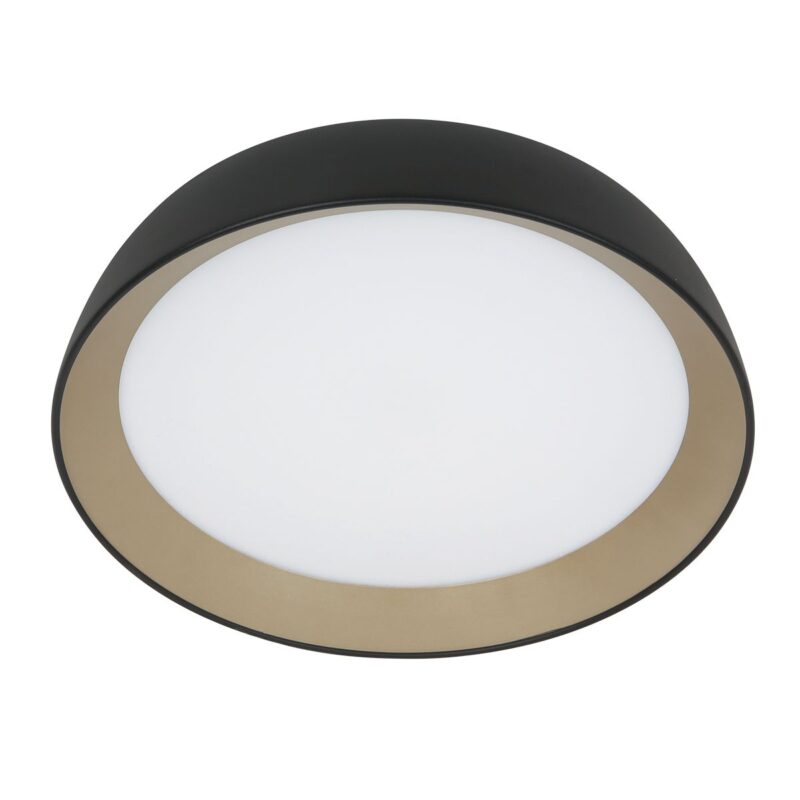 Plafondlamp Mykty 3688ZW zwart met goud Ø45 cm 3200 Lumen - Afbeelding 9