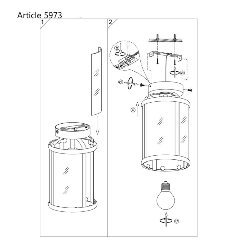 Plafondlamp Pimpernel 5973BR Brons Ø16 E27 fitting - Afbeelding 8