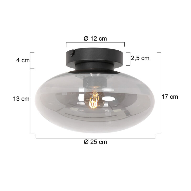 Plafondlamp Reflexion Smoke 3387ZW 25cm - Afbeelding 7