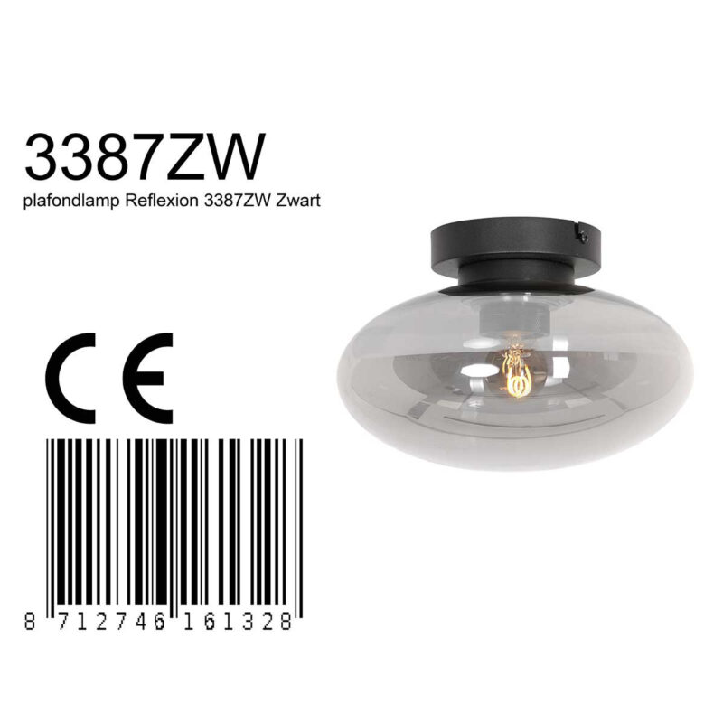 Plafondlamp Reflexion Smoke 3387ZW 25cm - Afbeelding 8