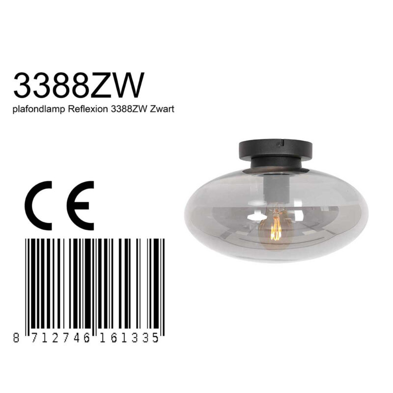 Plafondlamp Reflexion Smoke 3388ZW 30cm - Afbeelding 7