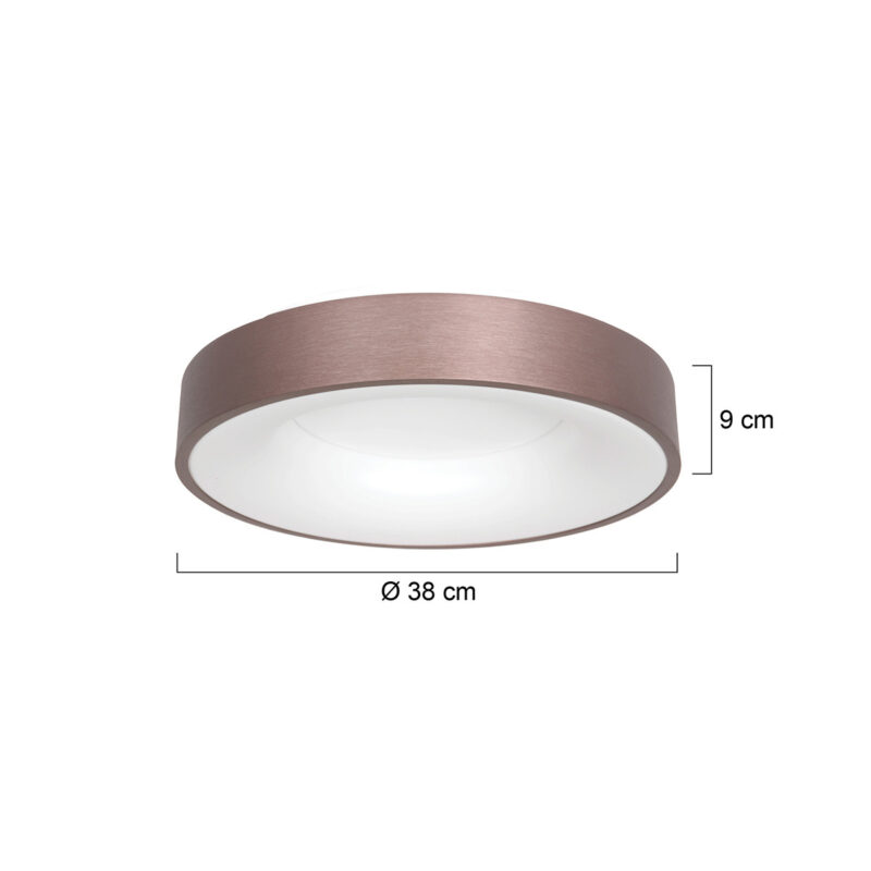 Plafondlamp Ringlede 2562BR Brons Ø38cm - Afbeelding 7
