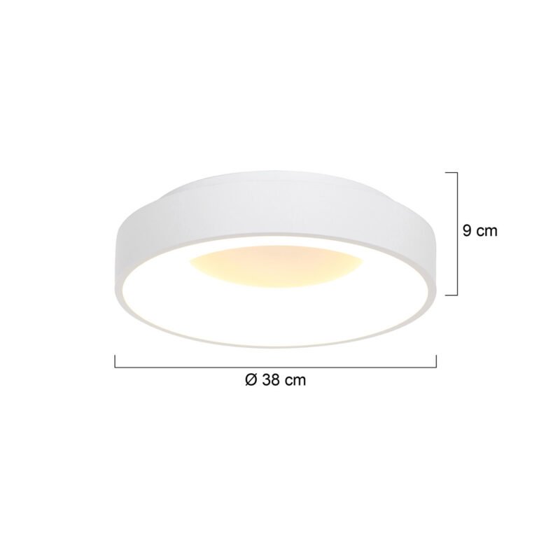 Plafondlamp Ringlede 2562W Wit Ø38cm - Afbeelding 7