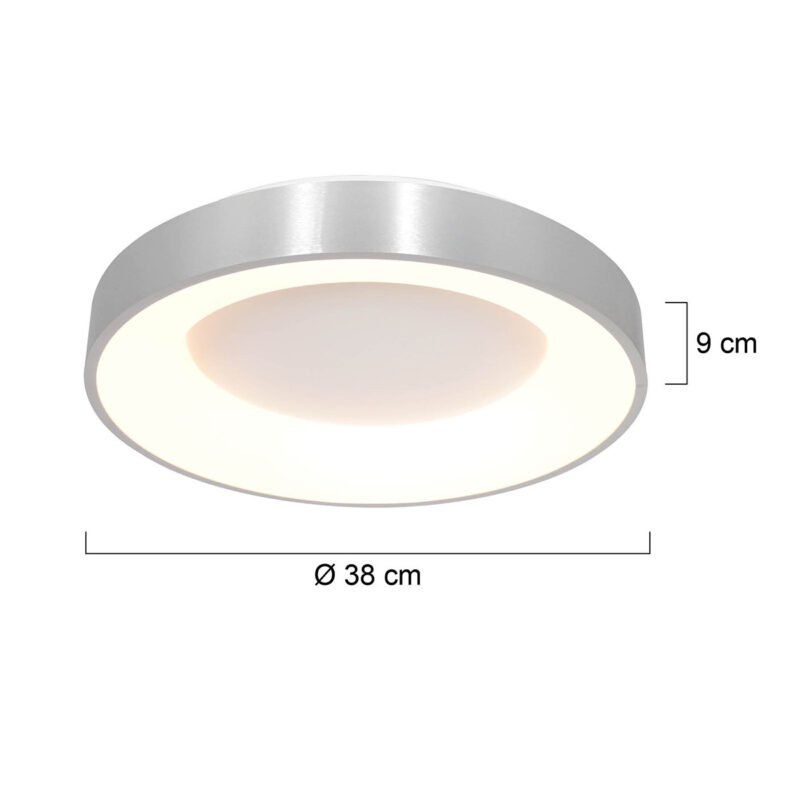 Plafondlamp Ringlede 2562ZI Zilver Ø38cm - Afbeelding 8