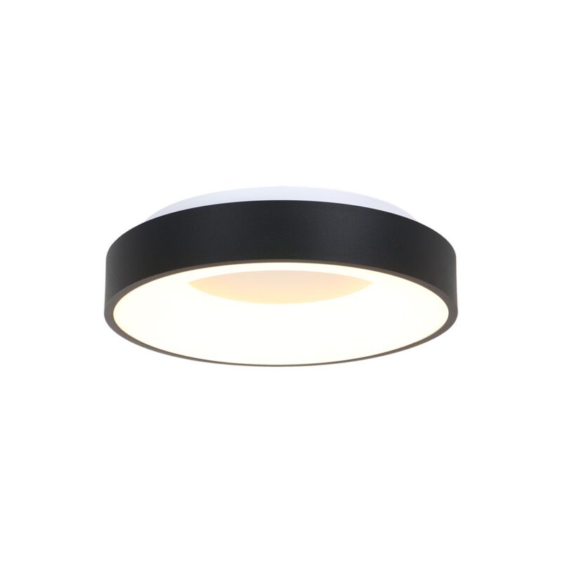 Plafondlamp Ringlede 2562ZW Zwart Ø38cm
