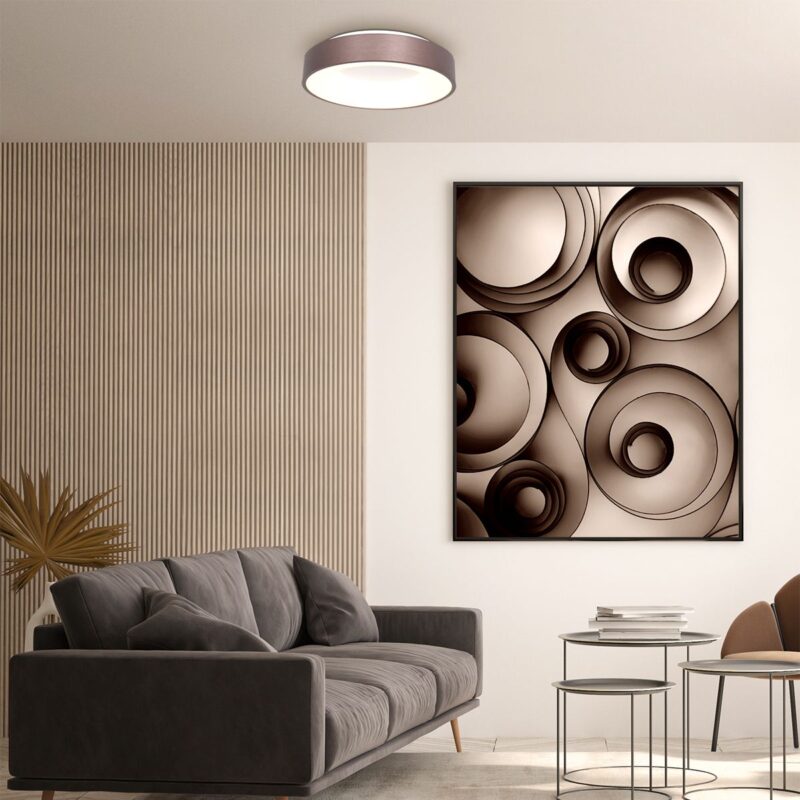 Plafondlamp Ringlede 2563BR Brons Ø48cm - Afbeelding 3
