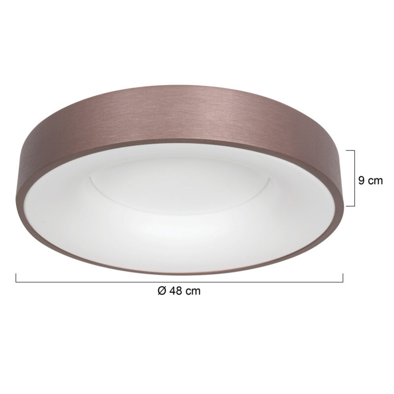Plafondlamp Ringlede 2563BR Brons Ø48cm - Afbeelding 7