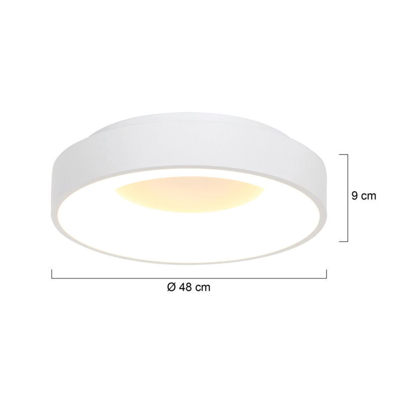 Plafondlamp Ringlede 2563W Wit Ø48cm - Afbeelding 7