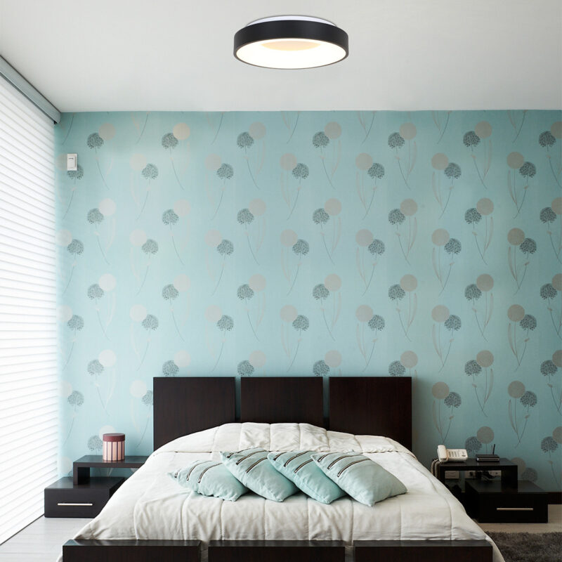 Plafondlamp Ringlede 2563ZW Zwart Ø48cm - Afbeelding 3