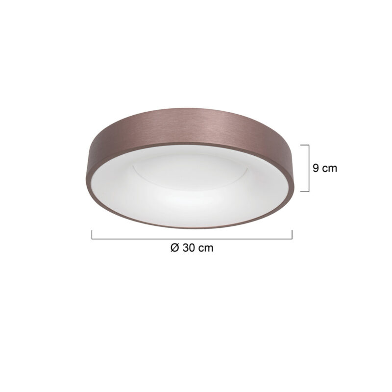 Plafondlamp Ringlede 3086BR Brons Ø30cm - Afbeelding 6