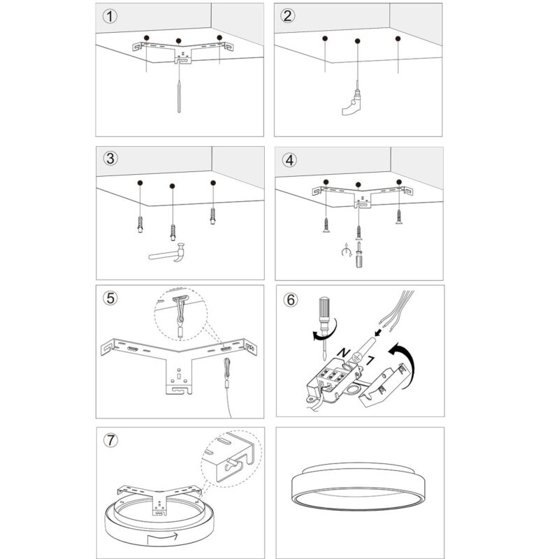 Plafondlamp Ringlede 3086ZI Zilver Ø30cm - Afbeelding 10