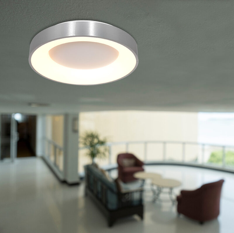 Plafondlamp Ringlede 3086ZI Zilver Ø30cm - Afbeelding 3