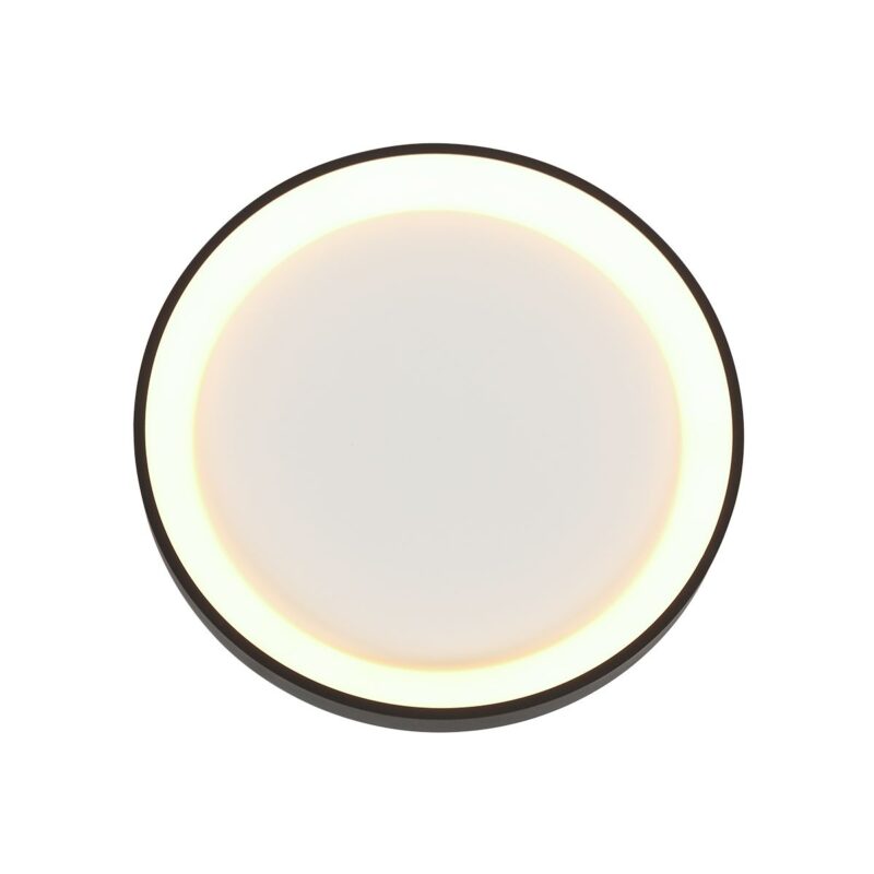 Plafondlamp Ringlede 3690ZW Zwart rond 28 cm dimbaar - Afbeelding 10
