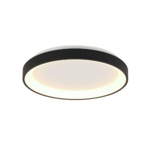 Plafondlamp Ringlede 3690ZW Zwart rond 28 cm dimbaar