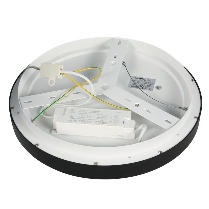 Plafondlamp Ringlede 3691ZW Zwart goed dimbaar - Afbeelding 13