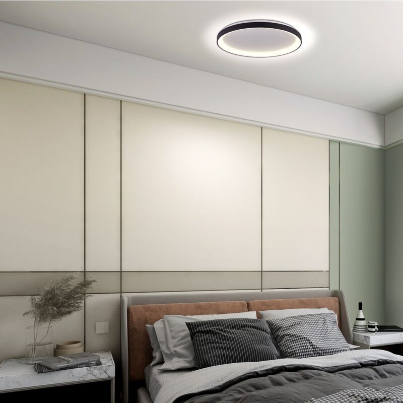 Plafondlamp Ringlede 3691ZW Zwart goed dimbaar - Afbeelding 3