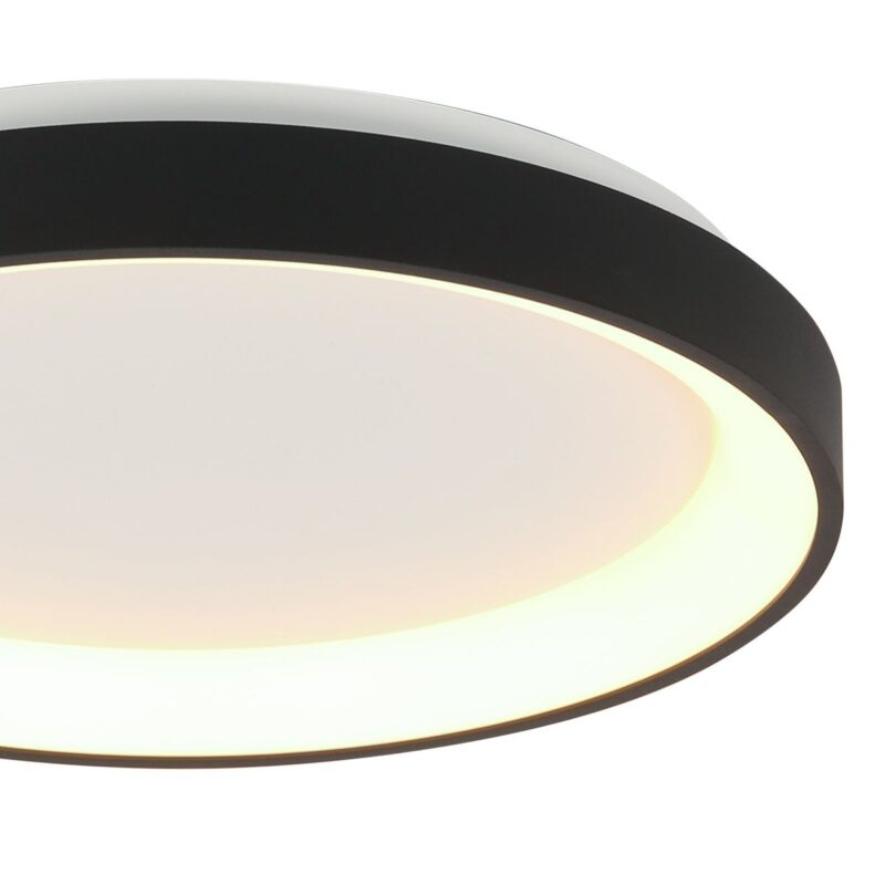 Plafondlamp Ringlede 3691ZW Zwart goed dimbaar - Afbeelding 5