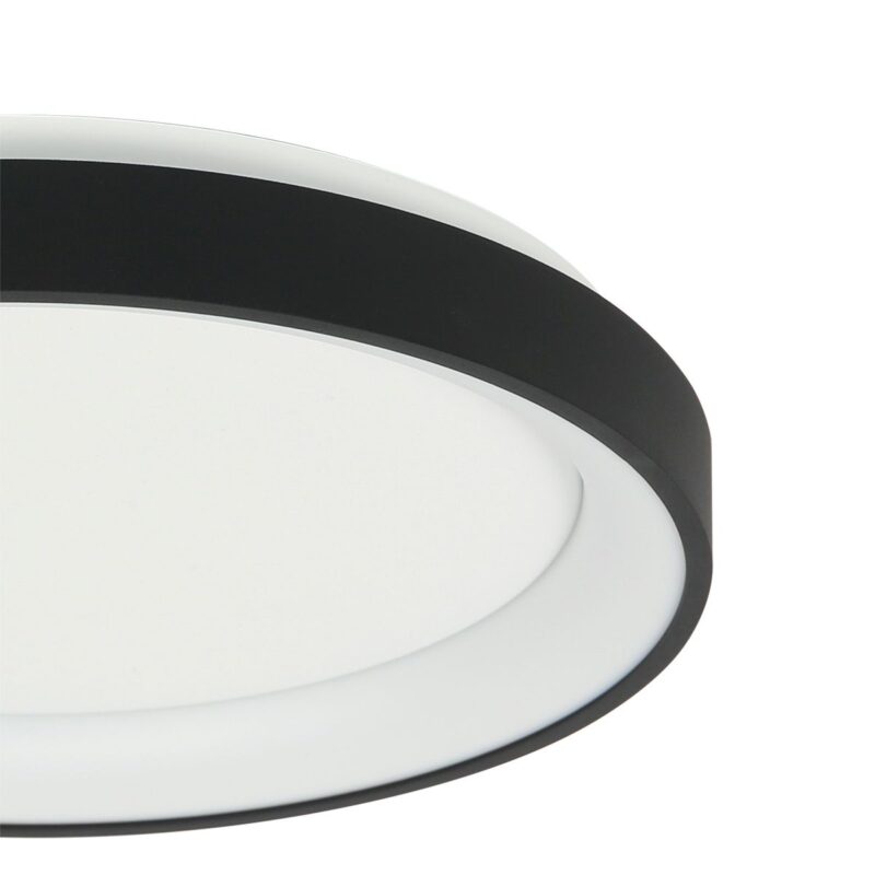 Plafondlamp Ringlede 3691ZW Zwart goed dimbaar - Afbeelding 6