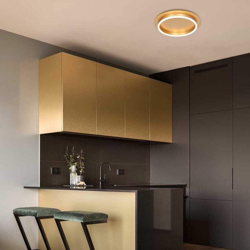Plafondlamp Ringlux 3655GO Goud Ø32 2000 Lumen - Afbeelding 3