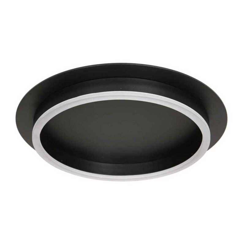Plafondlamp Ringlux 3655ZW Zwart Ø32 2000 Lumen - Afbeelding 2