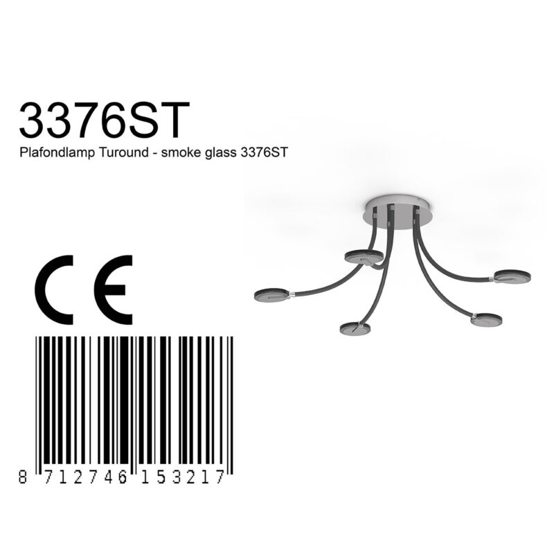 Plafondlamp Turound 3376ST – Stijlvol design met flexibele verlichting - Afbeelding 6
